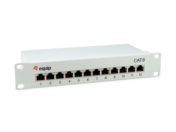 PatchPanel Cat.6 12 Port equip