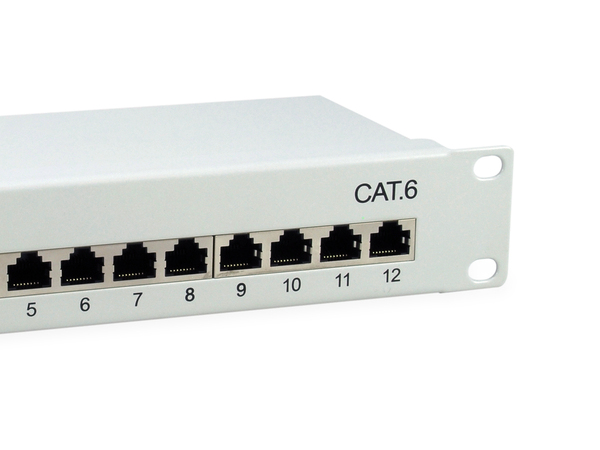PatchPanel Cat.6 12 Port equip