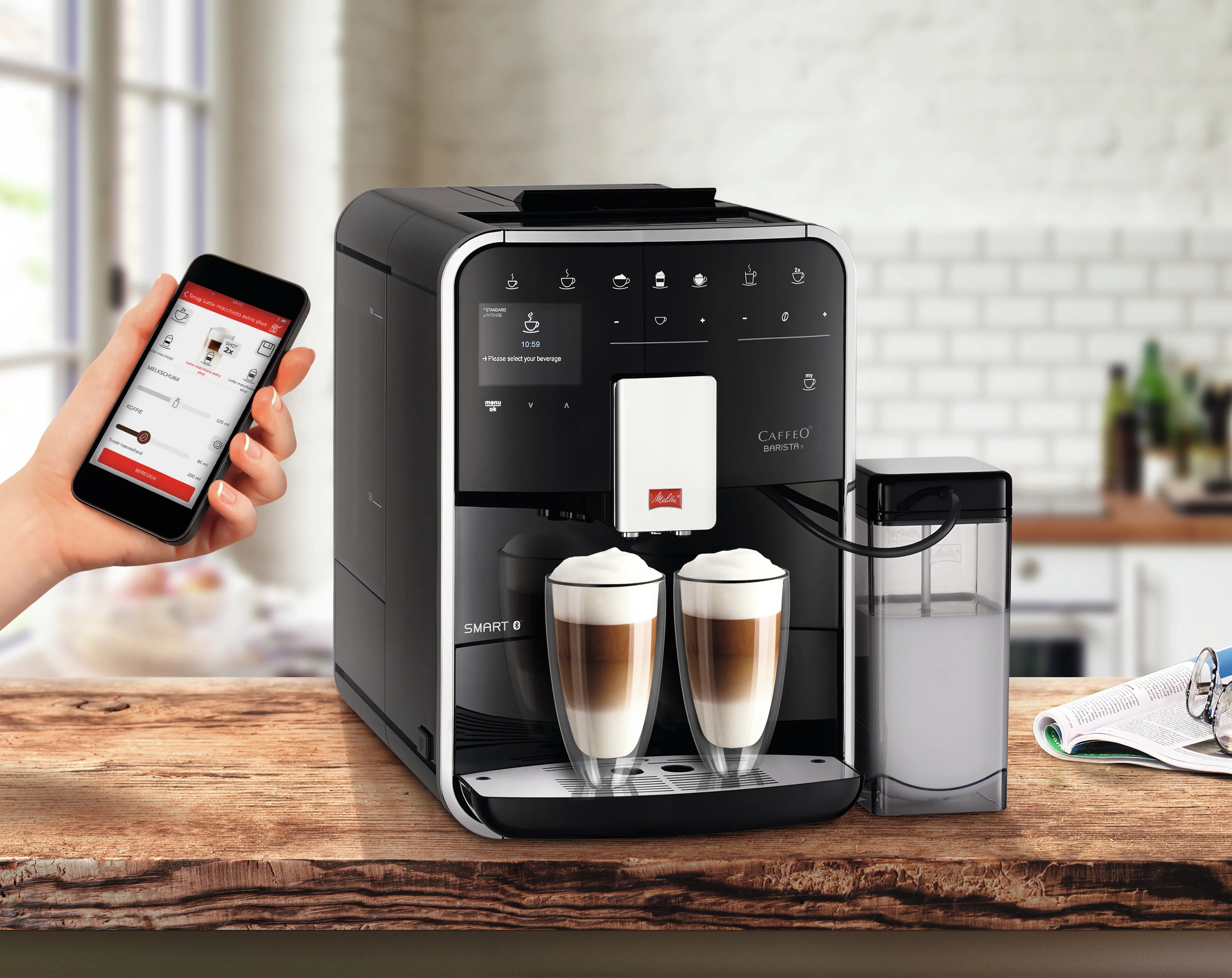 Melitta Barista T Smart F83/0-102 - espresso machine, fully automatic, Black