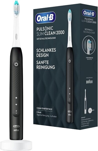Oral-B Pulsonic Slim Clean 2000 Electric Toothbrush, Black