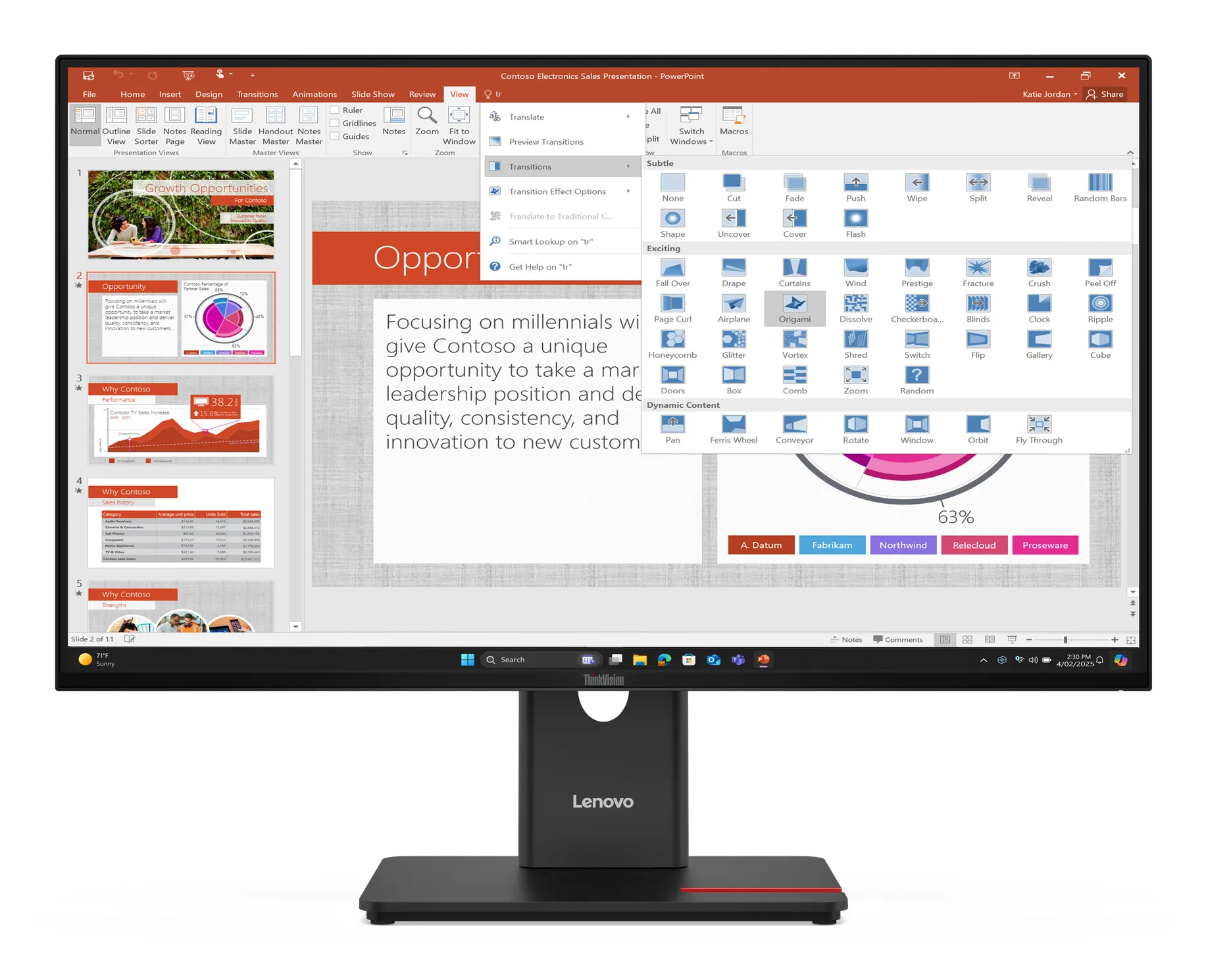 Lenovo ThinkVision T27-40 27" 1920x1080 16:9 IPS