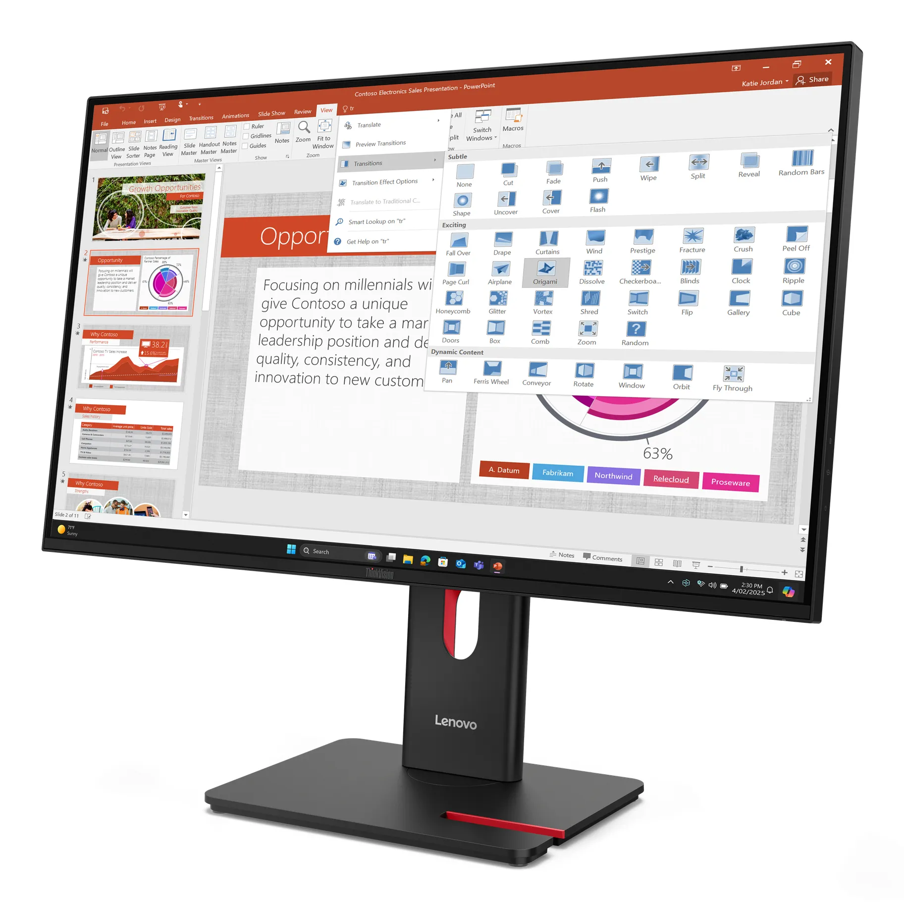 Lenovo ThinkVision T27-40 27&quot; 1920x1080 16:9 IPS