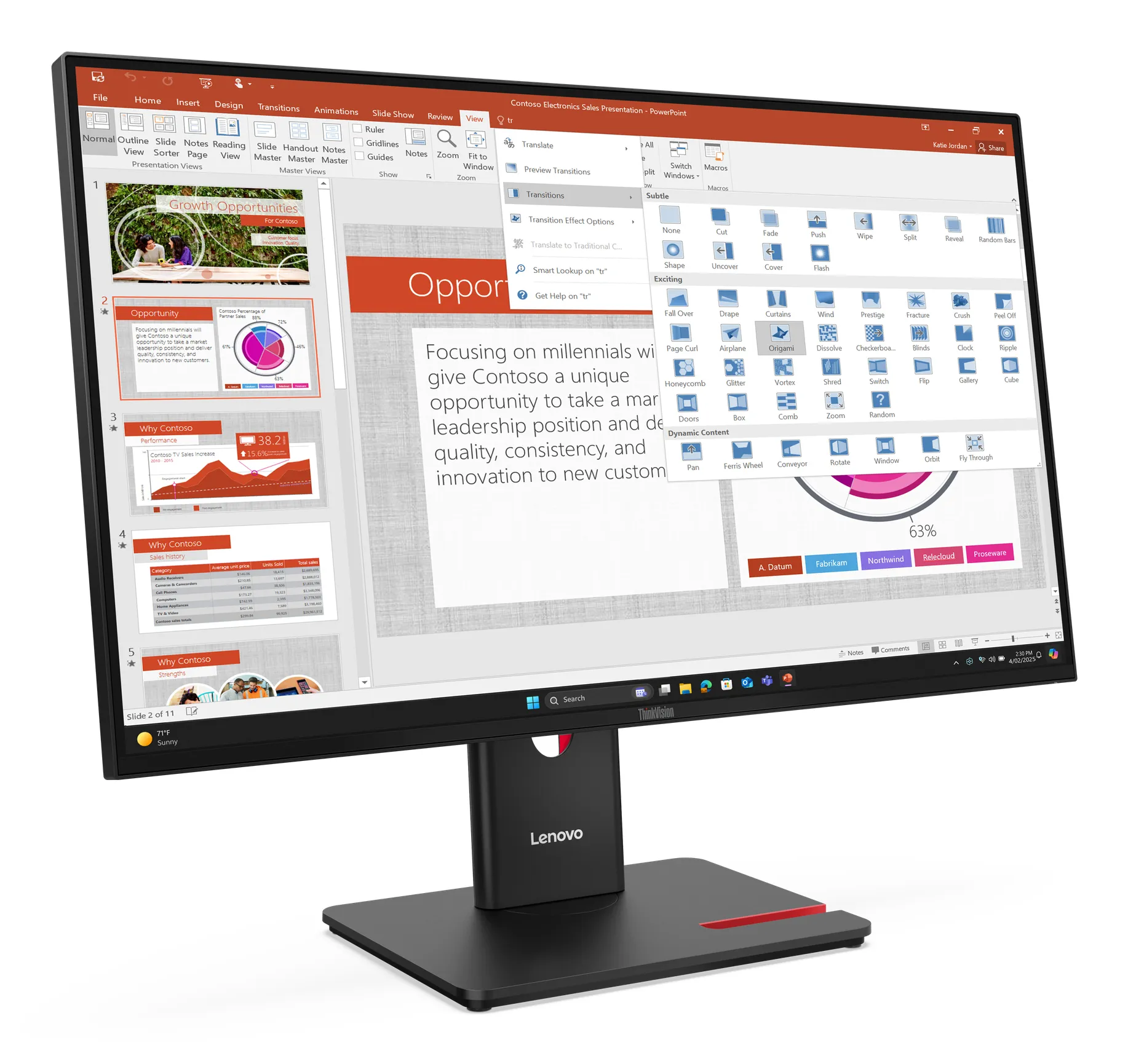 Lenovo ThinkVision T27-40 27" 1920x1080 16:9 IPS