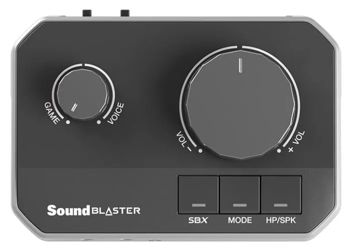 Creative Sound Blaster G8 ulkoinen korkearesoluutioinen digitaali-analogiamuunnin ja vahvistin pelaamiseen, musta