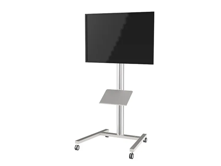 Multibrackets M A3 Broschure Shelf Floorstand - Asennuskomponentti (hylly) - hopea - lattiajalustaan asennettava