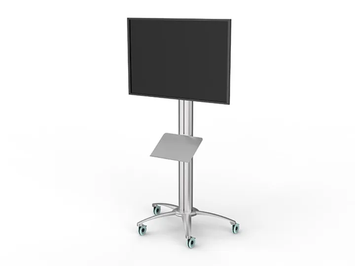 Multibrackets M A3 Broschure Shelf Floorstand - Asennuskomponentti (hylly) - hopea - lattiajalustaan asennettava