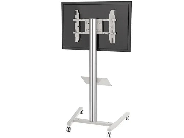 Multibrackets M A3 Broschure Shelf Floorstand - Asennuskomponentti (hylly) - hopea - lattiajalustaan asennettava
