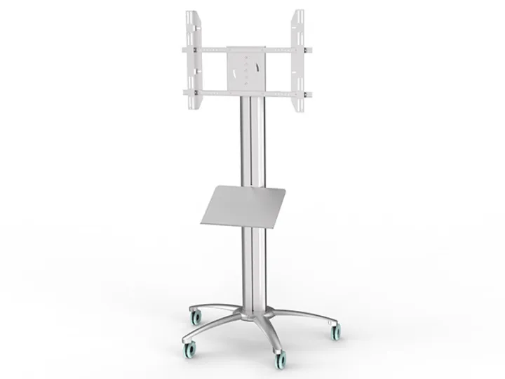 Multibrackets M A3 Broschure Shelf Floorstand - Asennuskomponentti (hylly) - hopea - lattiajalustaan asennettava