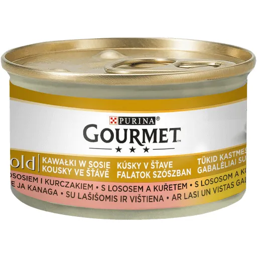 Purina Nestle Gourmet Gold Chicken and Salmon, Kissan m&auml;rk&auml;ruoka, Adult, Sensitive, 85 g