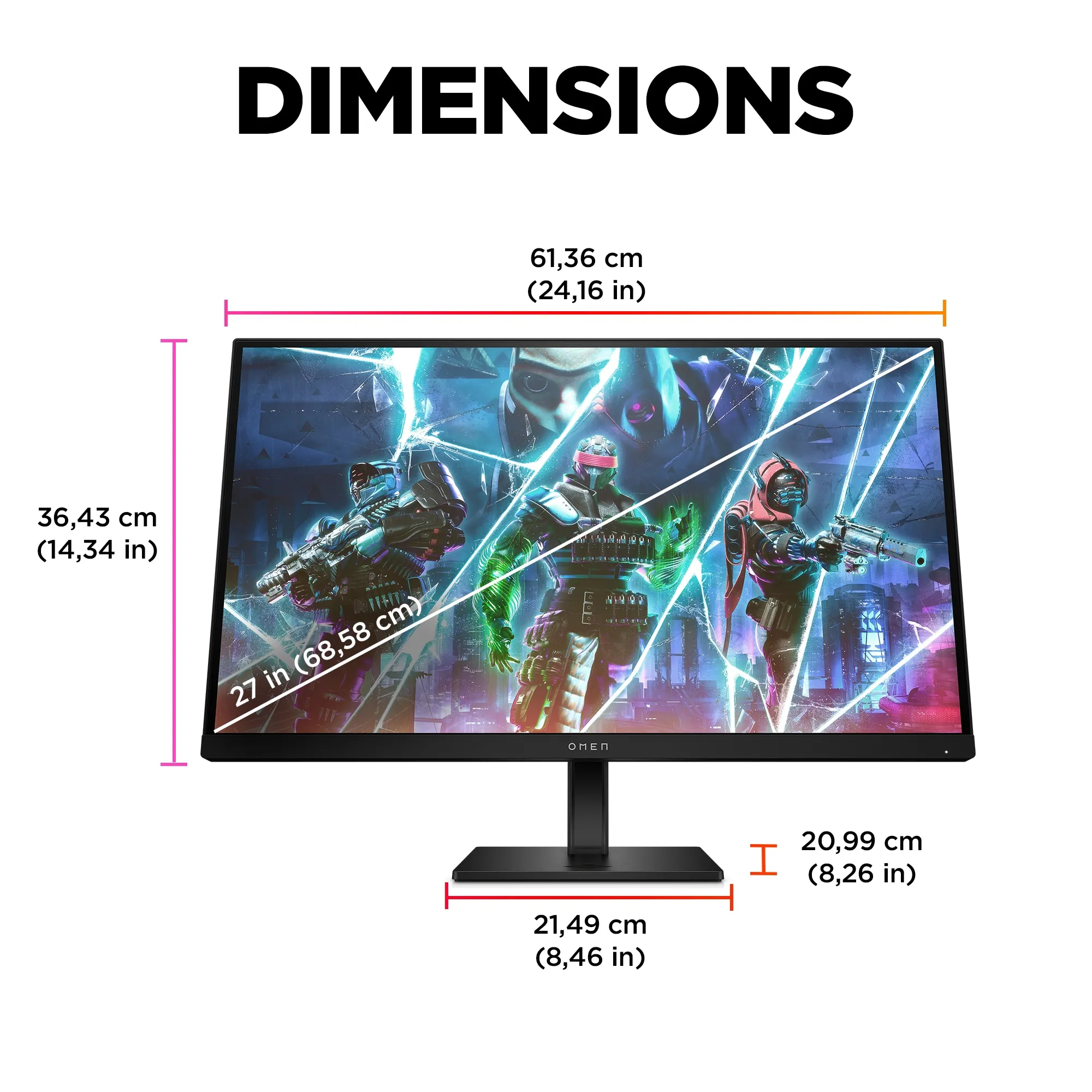 HP 27&quot; Omen 27s Full HD, IPS -pelin&auml;ytt&ouml;