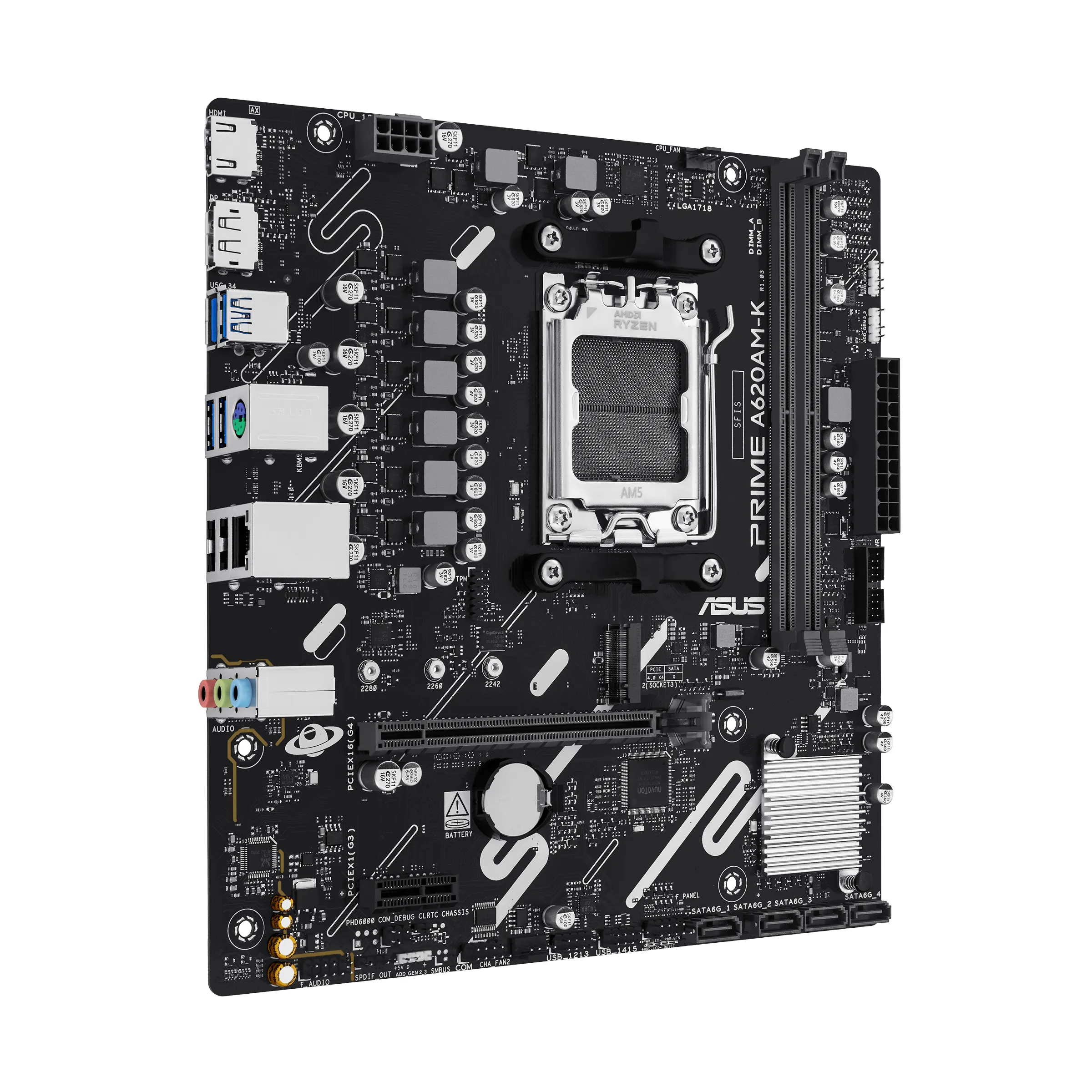 Asus PRIME A620AM-K AM5 mATX Motherboard Asus PRIME A620AM-K AM5 mATX Motherboard