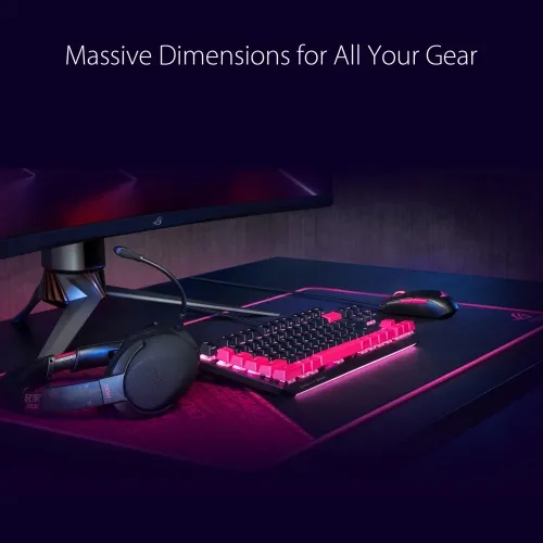 Asus ROG Sheath Electro Punk - gaming mousepad, 900x440 mm, Black/Pink