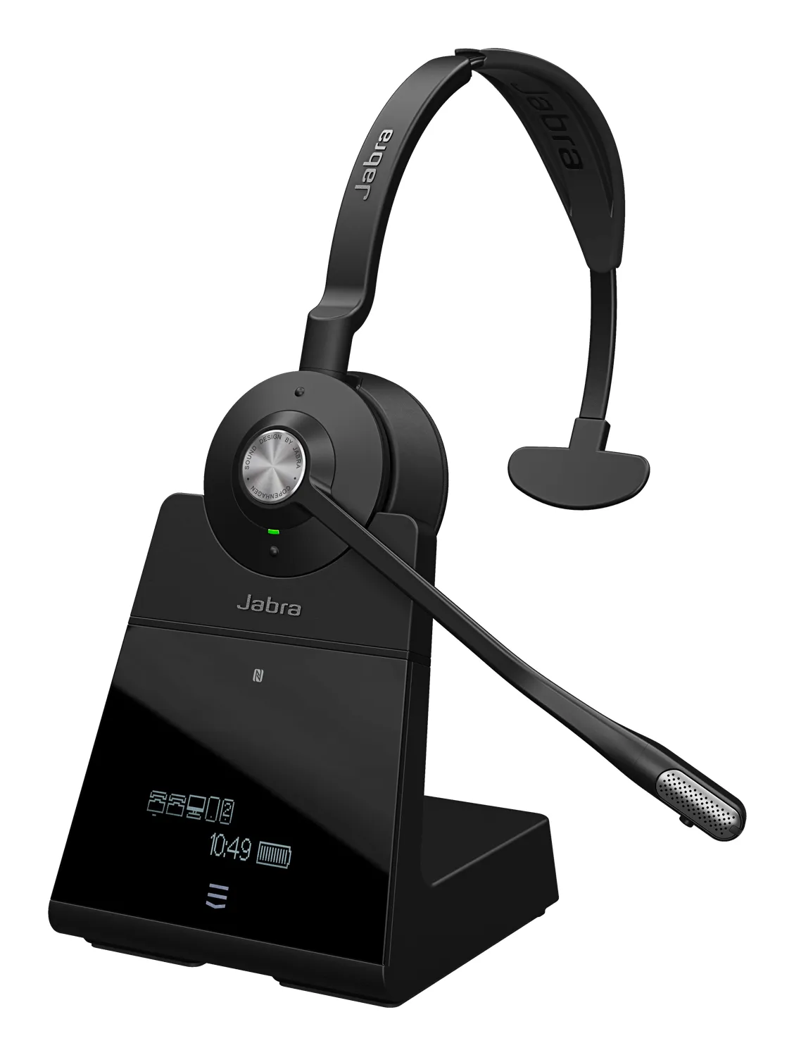 JABRA Engage 75 SE Headset with headband pad Base Power supply 1.5m USB-C to USB-A Cable Desk phone cable Quick start guide