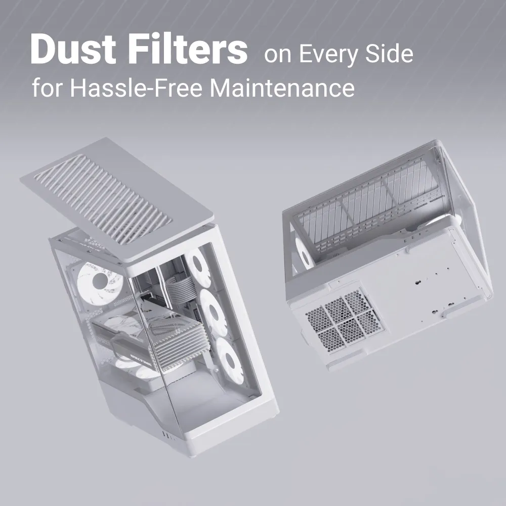 AeroCool P500A Midi-Tower Case with window, Black