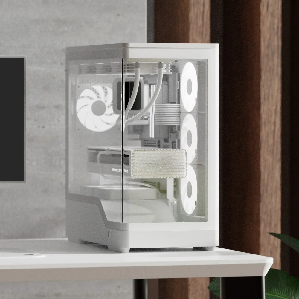 AeroCool P500A Midi-Tower Case with window, Black