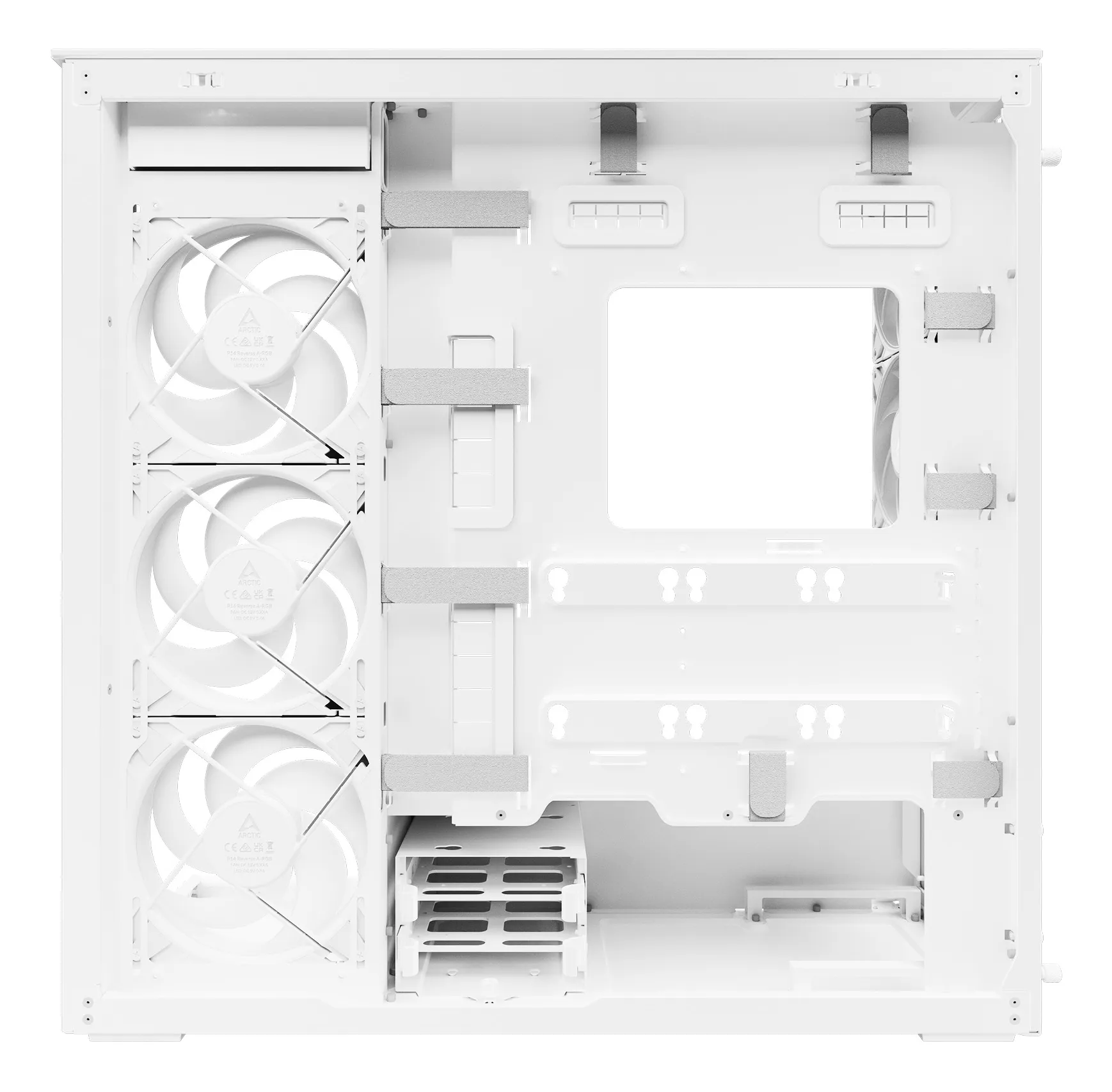 Arctic Xtender 5x A-RGB Fans E-ATX - mid case with window, White