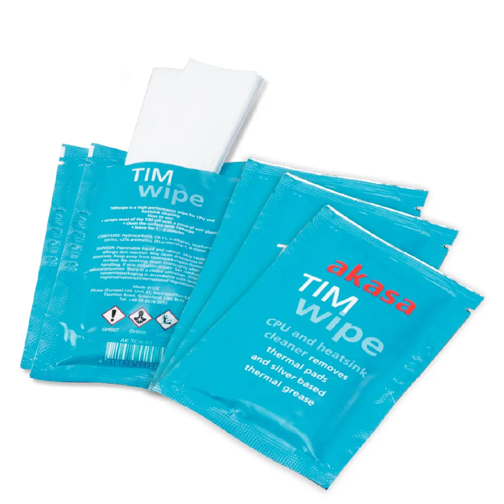 AKASA TIM Wipes for CPUs, GPUs or heatsink bases.