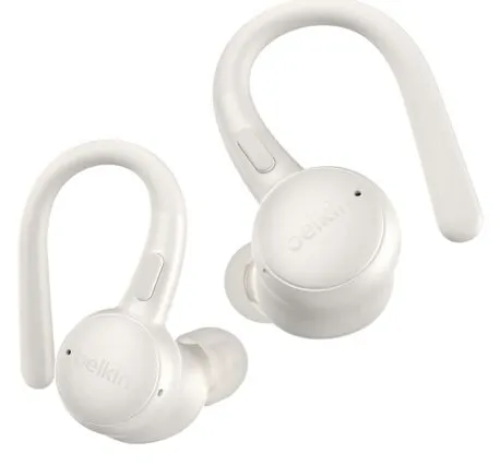 Belkin SoundForm Activefit Sports tr&aring;dl&ouml;sa in-ear h&ouml;rlurar, cream