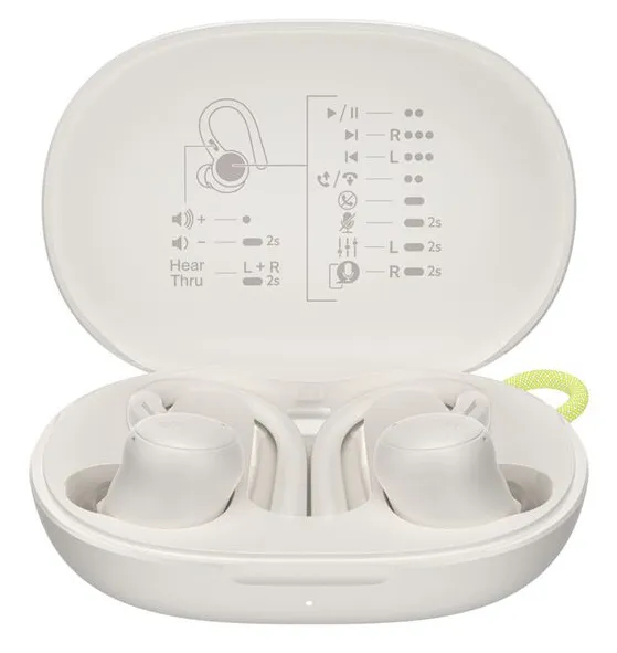 Belkin SoundForm Activefit Sports tr&aring;dl&ouml;sa in-ear h&ouml;rlurar, cream