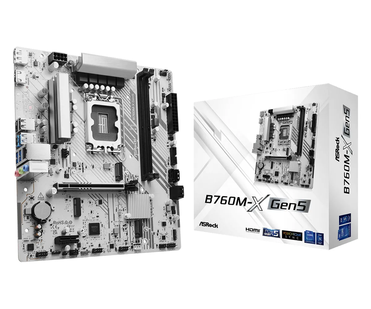ASRock B760M-X GEN5 LGA1700 mATX moderkort