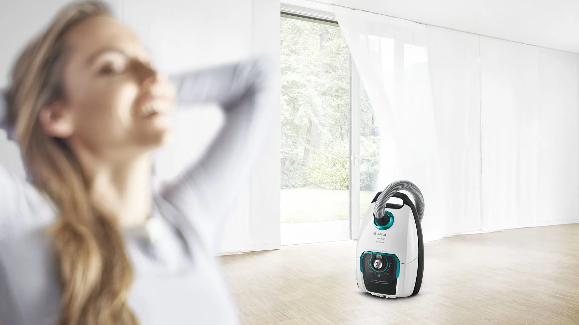 Bosch Series 8 BGL8XHYG -pölynimuri, valkoinen