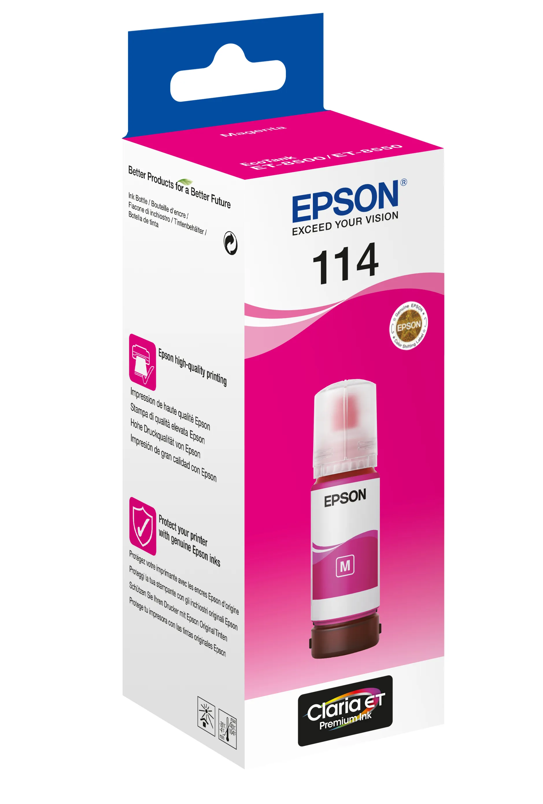Epson 114 EcoTank ink bottle, 70 ml, Magenta