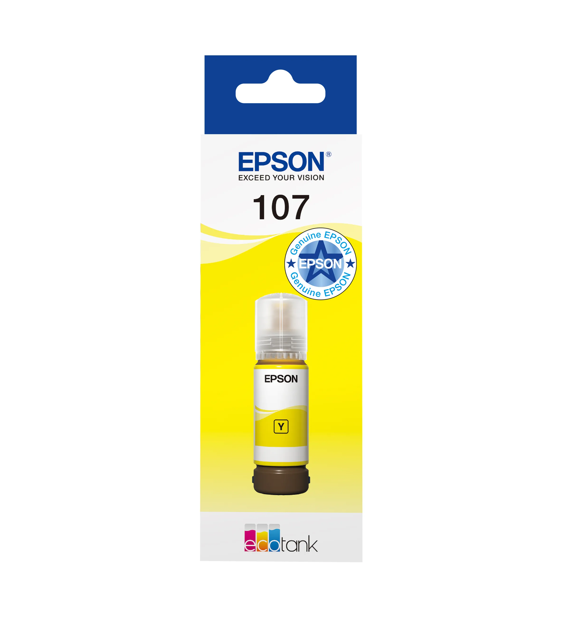 Epson 107 EcoTank ink bottle, 70 ml, Yellow