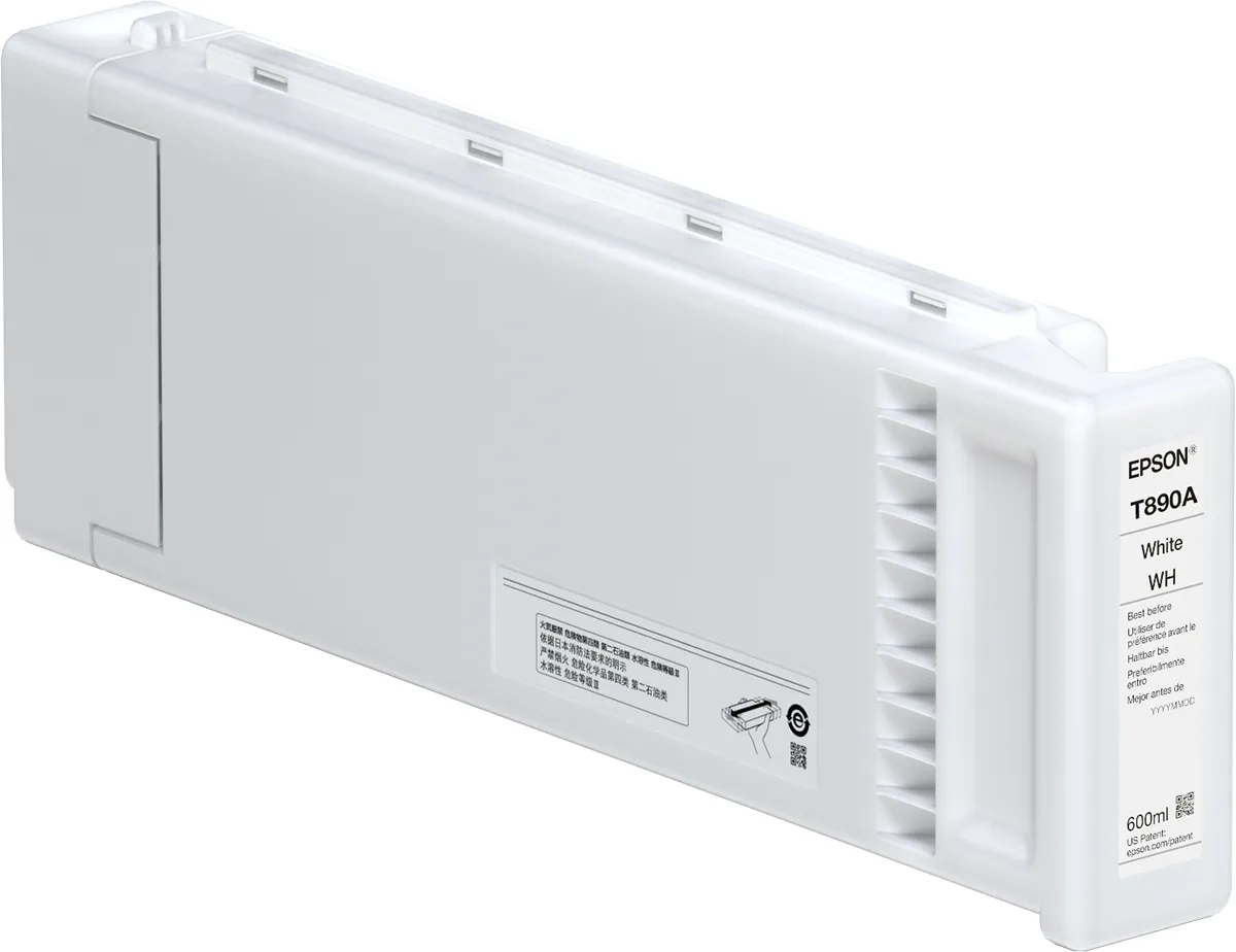 Epson UltraChrome GS3 ink cartridge, 600 ml, White