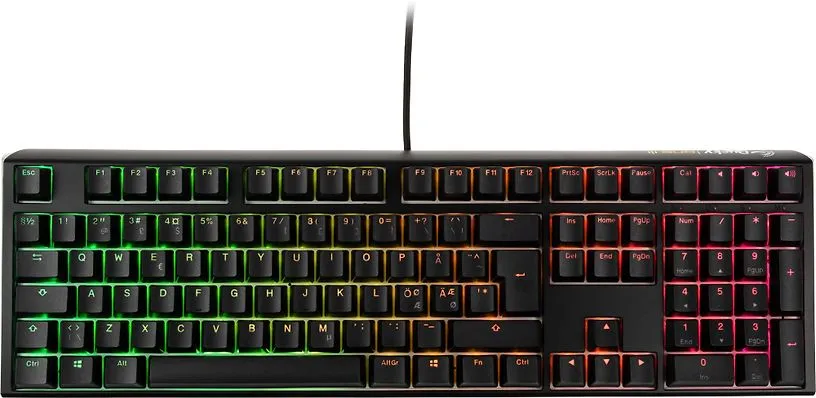 Ducky One 3 - Classic Black / White Nordic - Fullsize - Gateron Baby Kangaroo - RGB