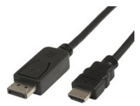 MicroConnect DisplayPort &ndash; HDMI - cable, 2 m, Black