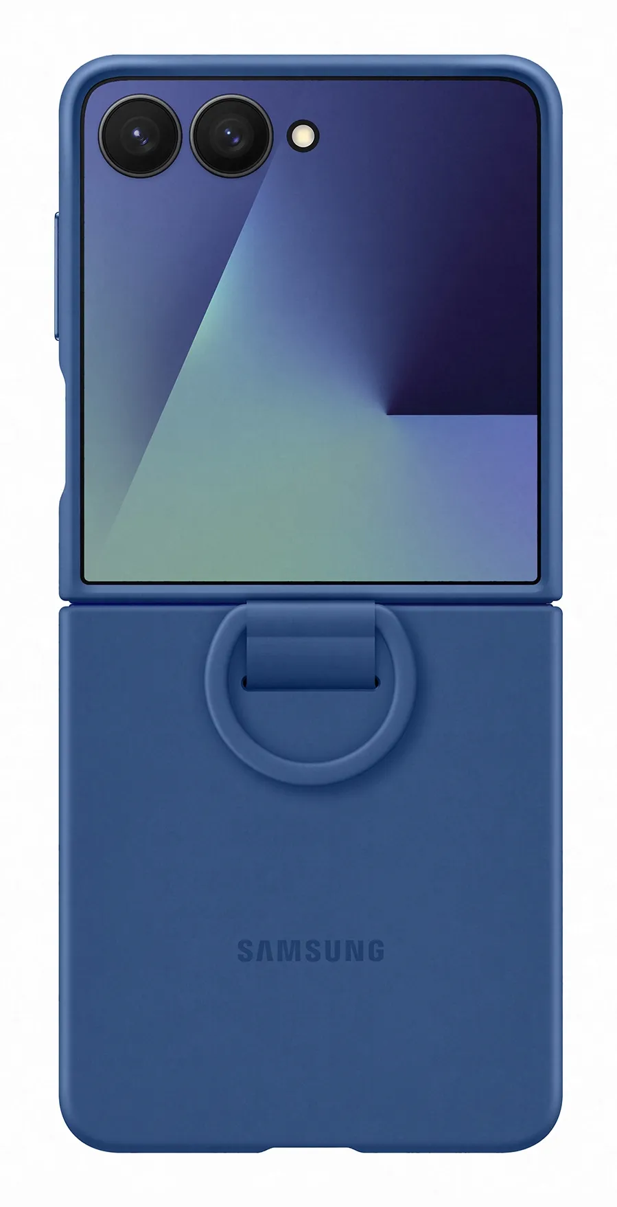 Samsung Galaxy Z Flip7 Ring Case -suojakuori, Laivastonsininen