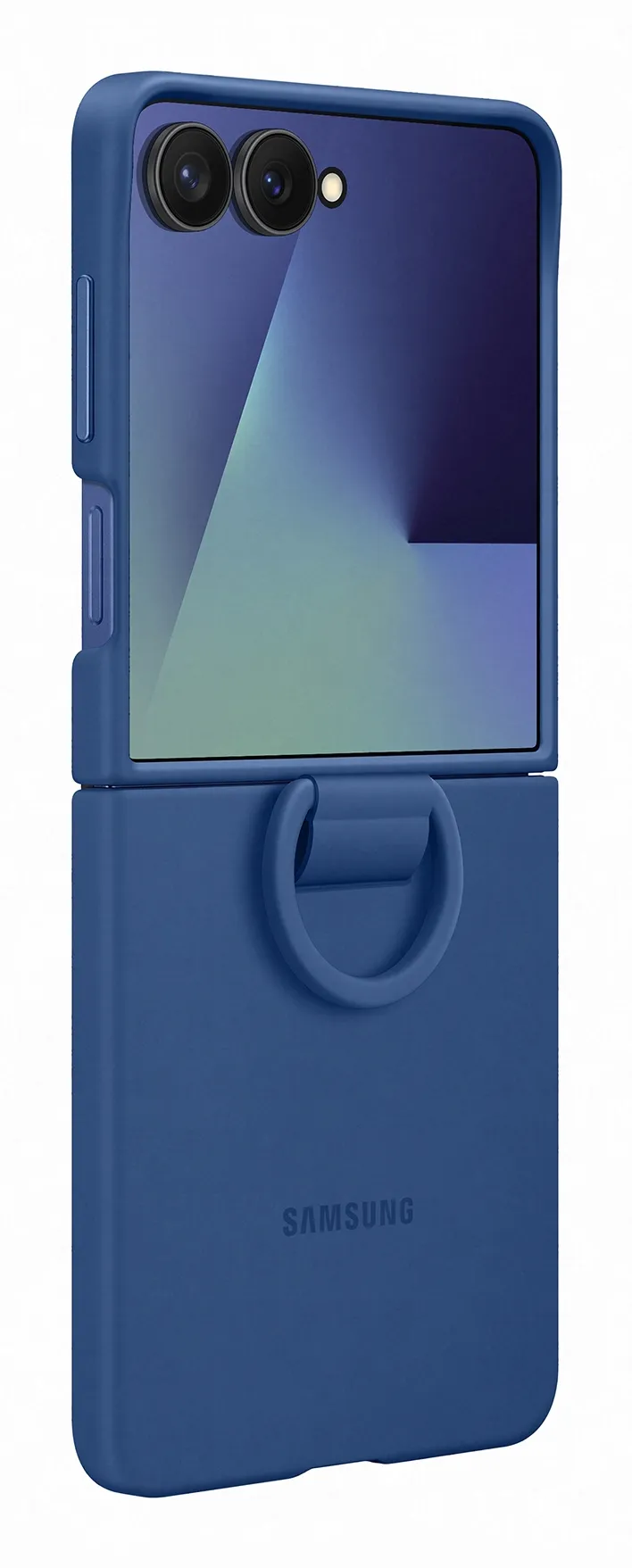 Samsung Galaxy Z Flip7 Ring Case -suojakuori, Laivastonsininen