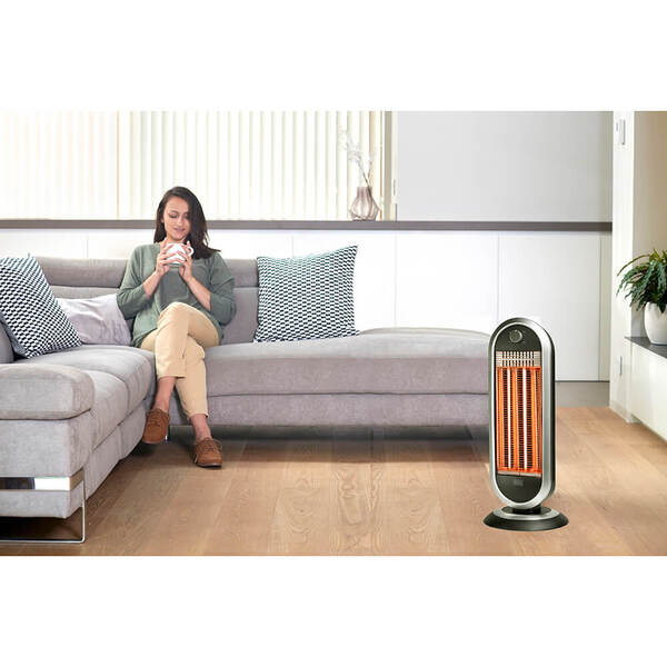 Black+Decker - carbon-v&auml;rmare, svart, 900W