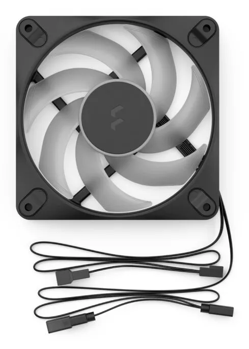 Fractal Design Dynamic 3 12 PWM RGB 120 mm chassifl&auml;kt - svart