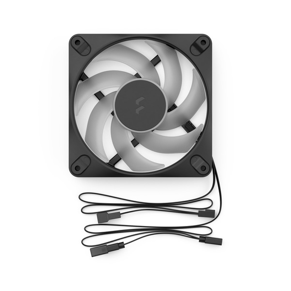 Fractal Design Dynamic 3 12 PWM RGB 120 mm chassifl&auml;kt - svart