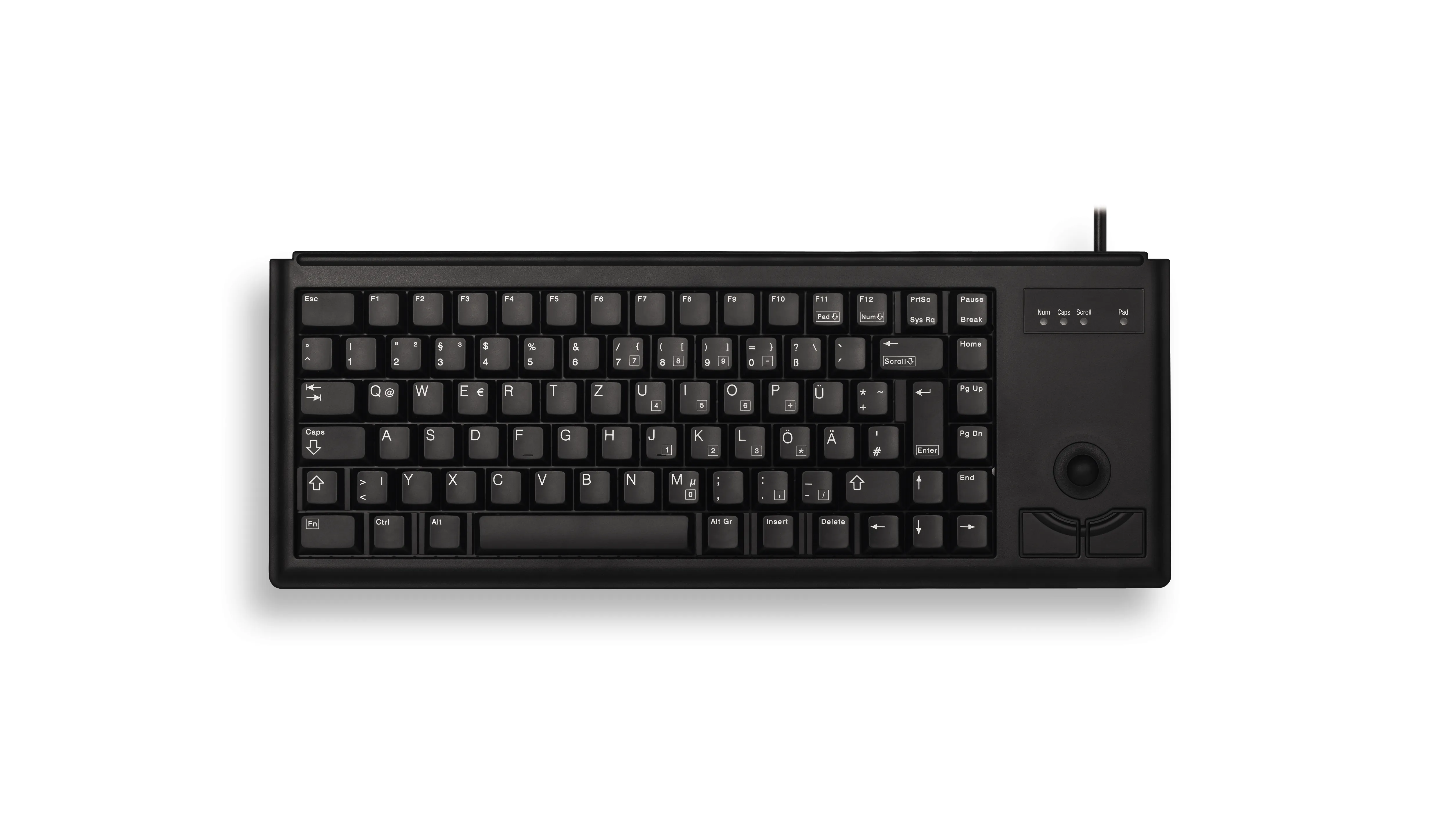 Cherry G84-4400 Trackball - keyboard, Black