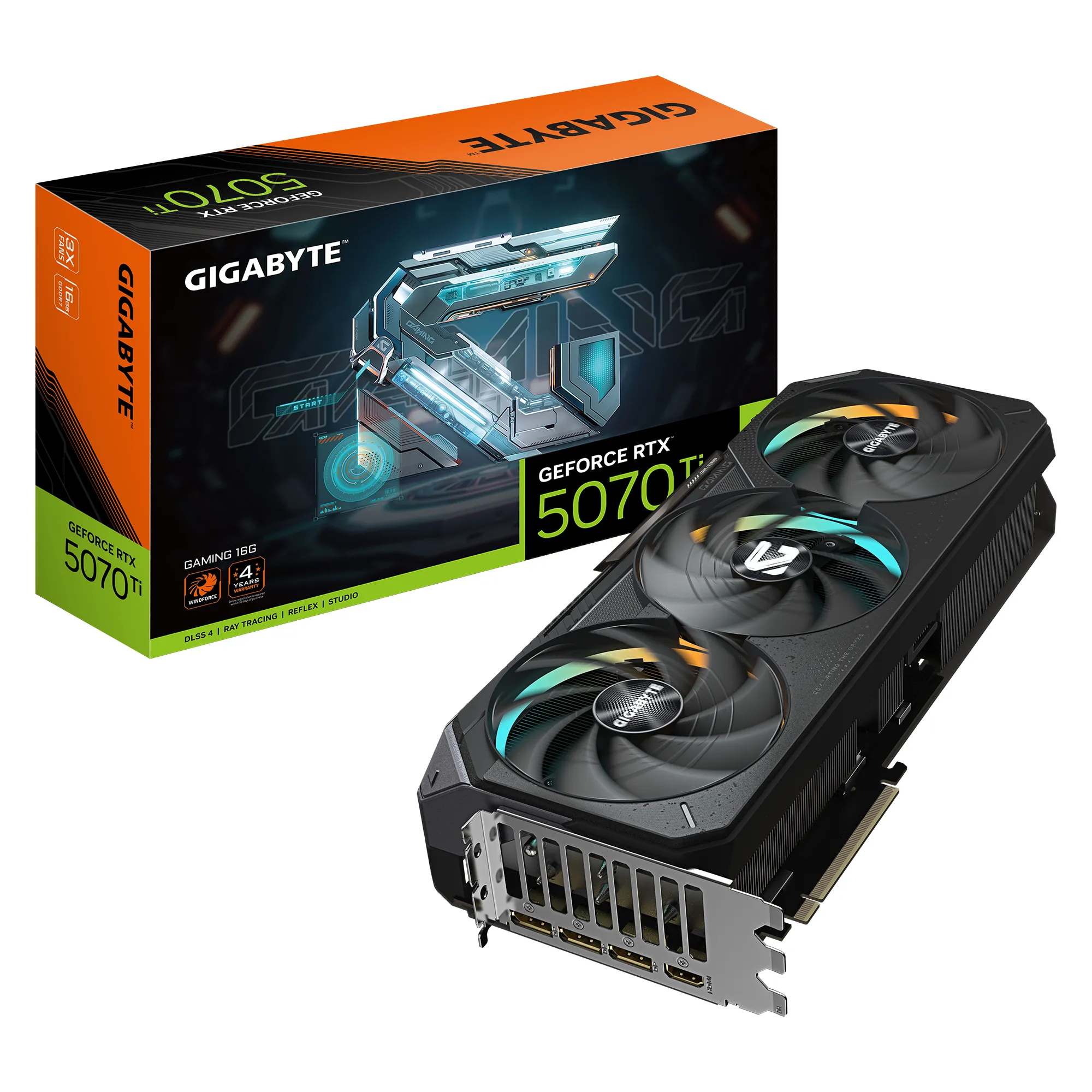 Gigabyte GeForce RTX 5070 Ti Gaming 16 Gt -n&auml;yt&ouml;nohjain