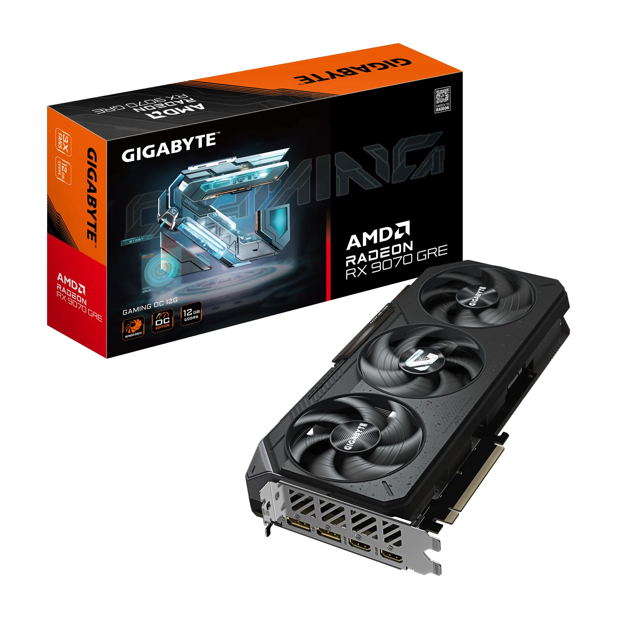 Gigabyte Radeon RX 9070 GRE Gaming OC 12 GB grafikkort