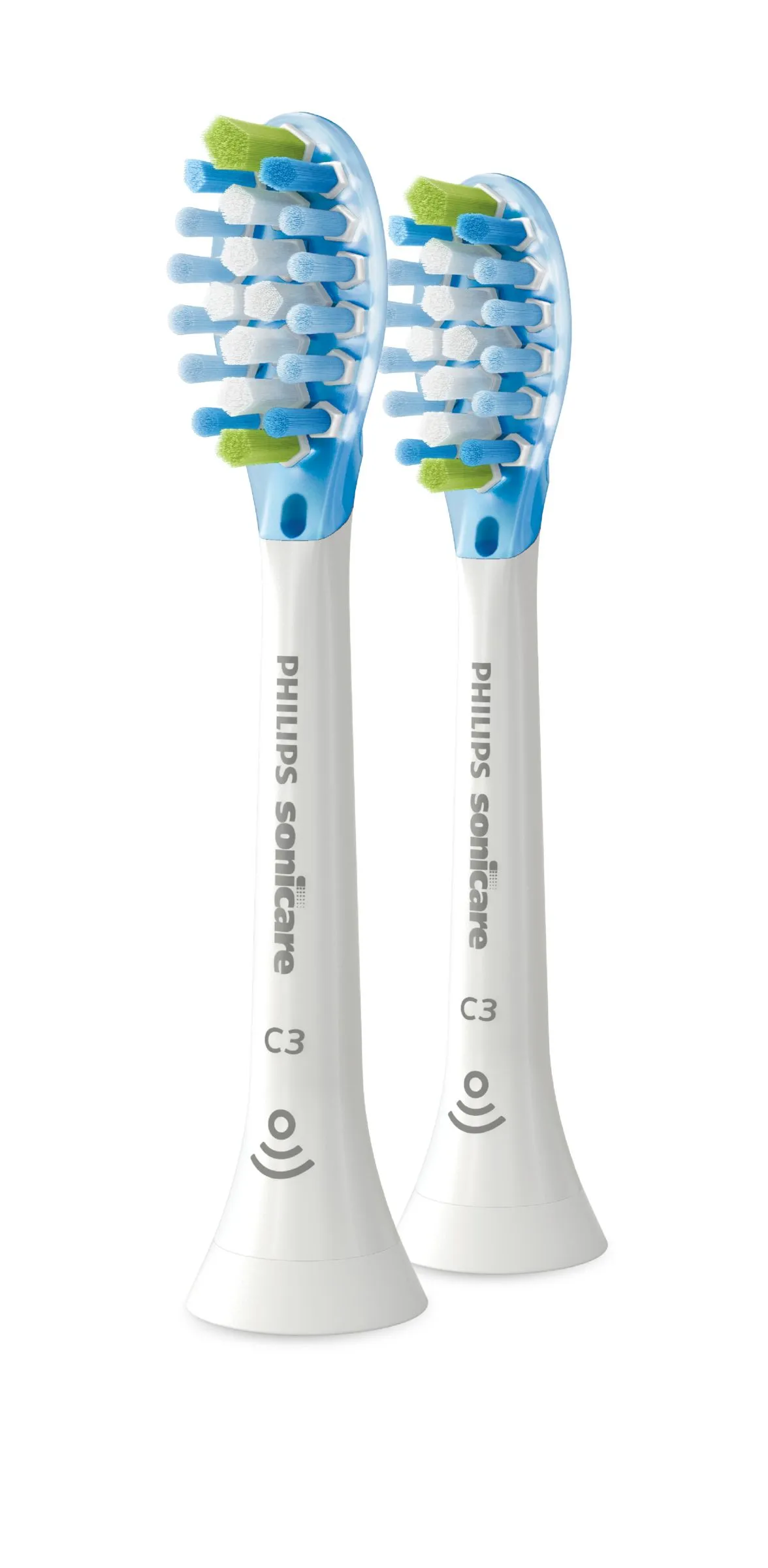 Philips Sonicare C3 Premium Plaque Defence 2 pcs Replacement Toothbrush Heads, White
