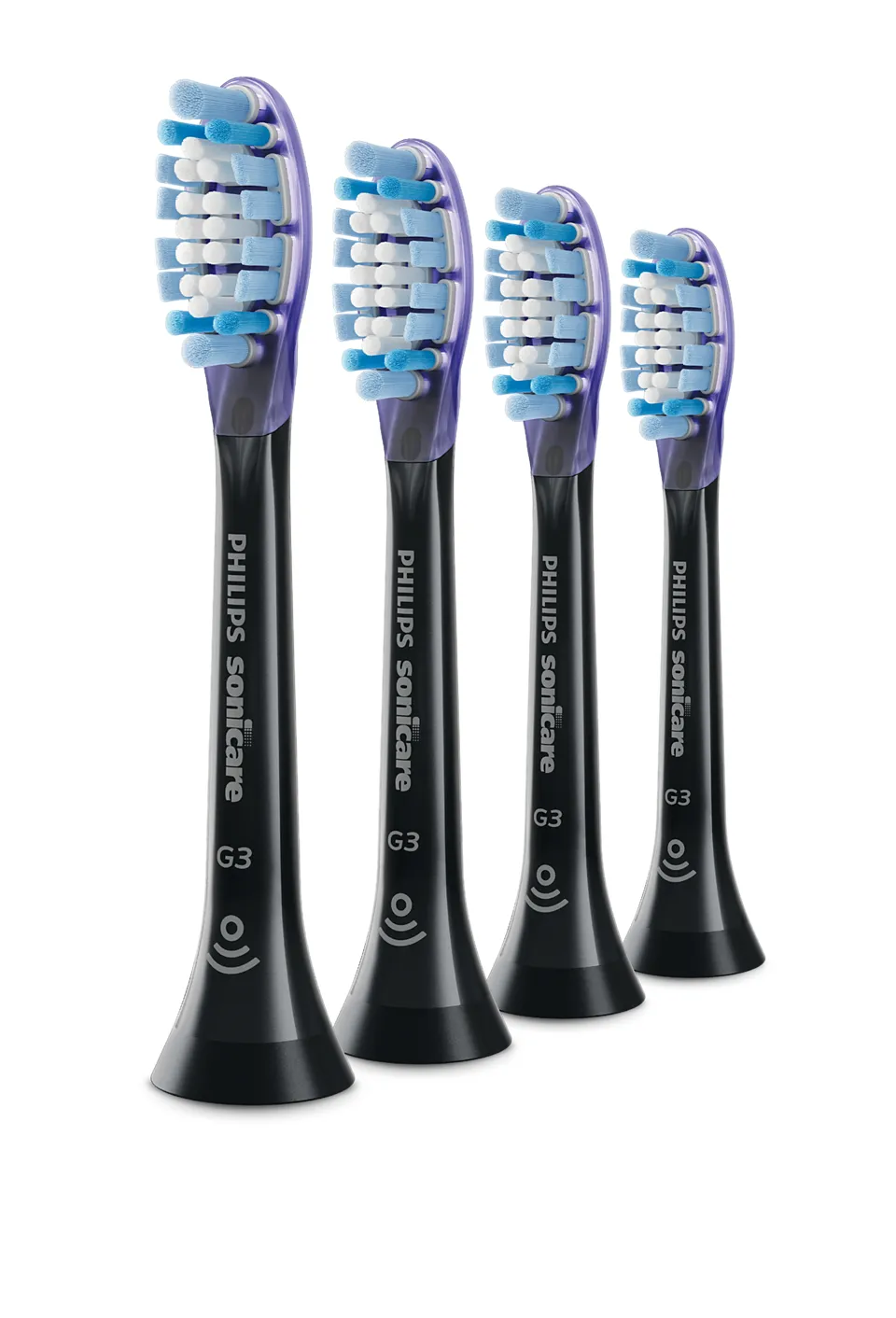 Philips Sonicare G3 Premium Gum Care -vaihtoharjap&auml;&auml;t (4 kappaletta), Musta