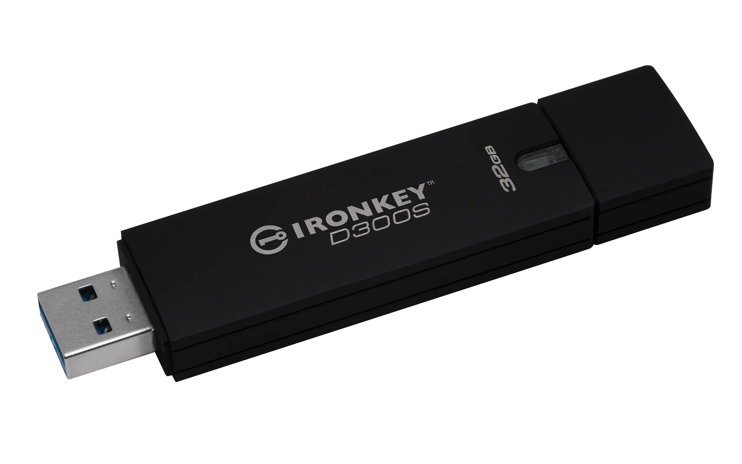 Kingston IronKey D300S USB 3.1 Gen 1 32 Gt -muistitikku, musta