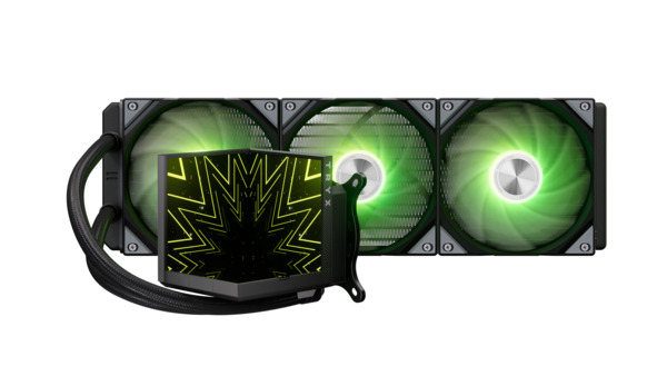 TRYX Stage 360mm ARGB v&auml;tskekylare, svart