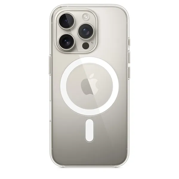 Apple iPhone 16 Pro -suojakuori MagSafella, Läpinäkyvä