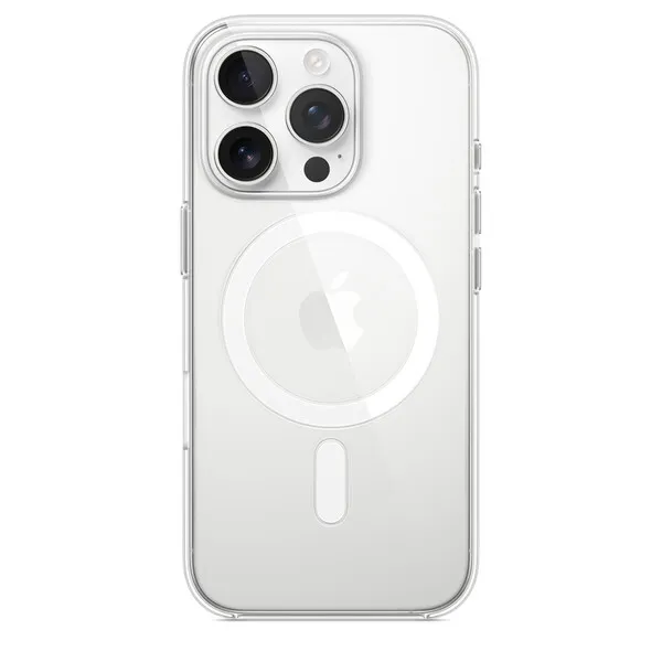 Apple iPhone 16 Pro -suojakuori MagSafella, Läpinäkyvä
