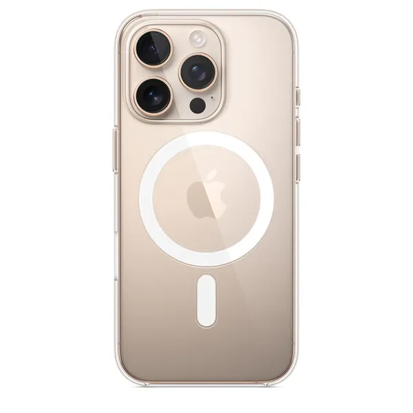 Apple iPhone 16 Pro -suojakuori MagSafella, Läpinäkyvä