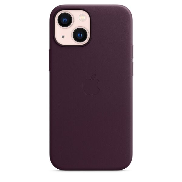 Apple iPhone 13 mini, MagSafe - leather case, Dark Cherry