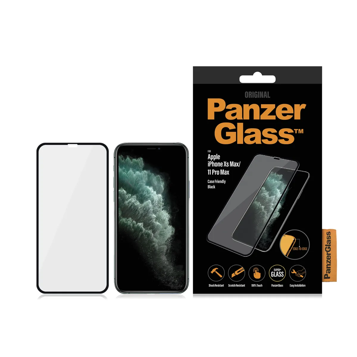 PanzerGlass Case Friendly, iPhone XS Max - Screen Glass