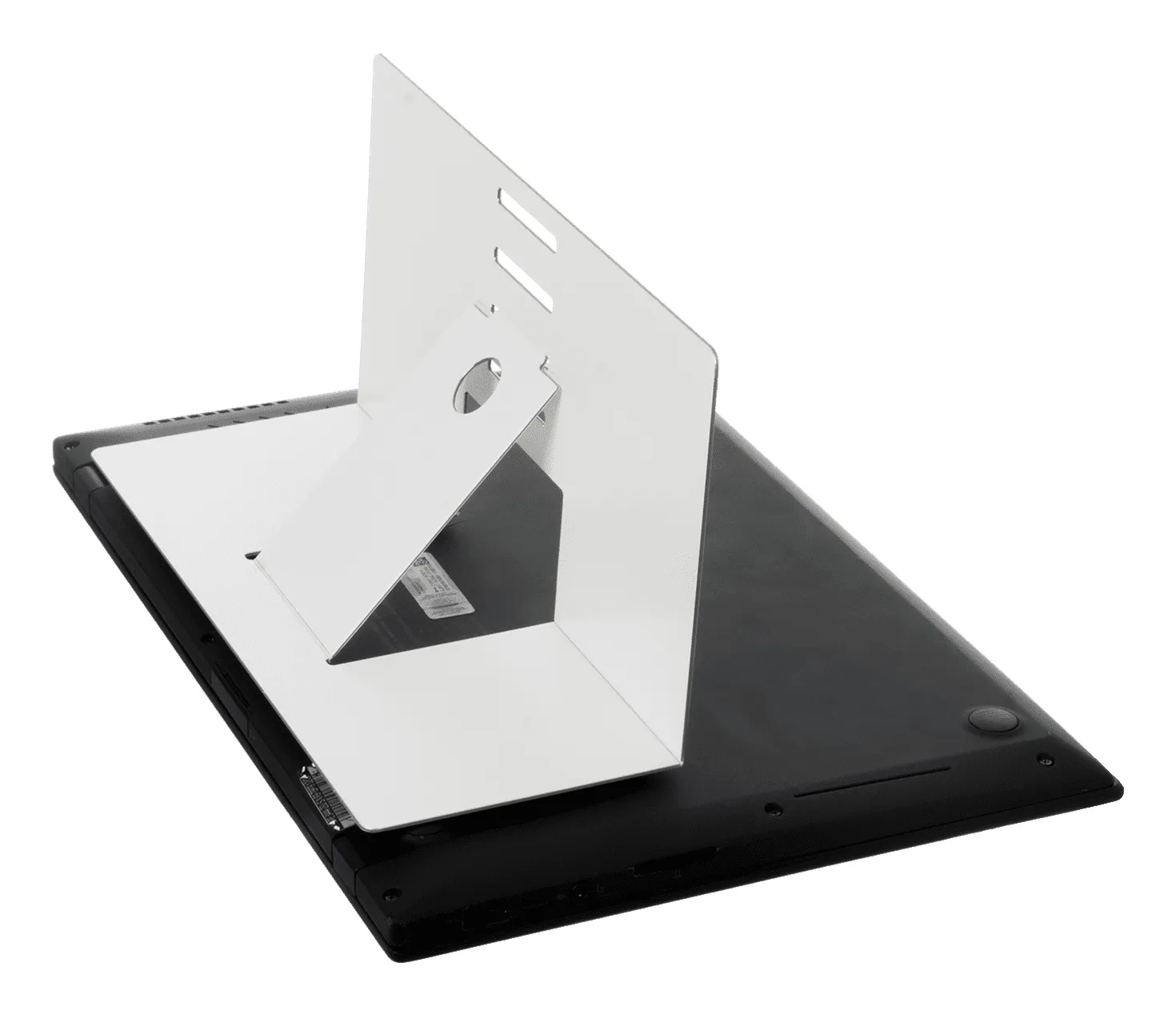 R-Go Riser Attachable Laptop Stand, adjustable, white