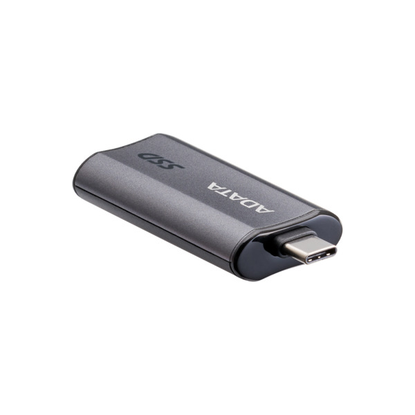 A-DATA SC750 1 Tt USB 3.2 Gen 2 (USB-C) -ulkoinen SSD, kannettava, pelik&auml;ytt&ouml;&ouml;n, Black Titanium