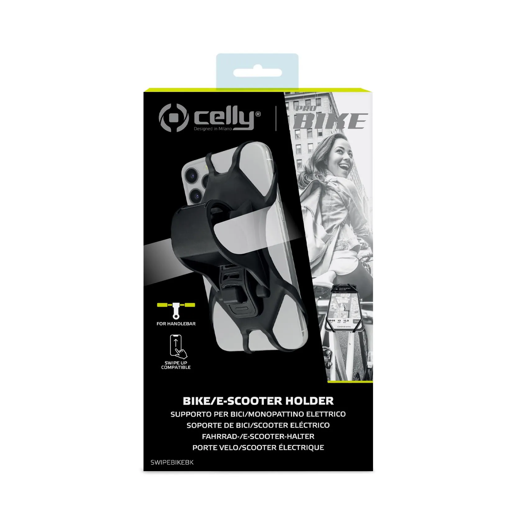 CELLY SWIPE BIKE HOLDER BLACK